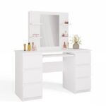 Toaletný stolík Marina Kuba 130 cm biely