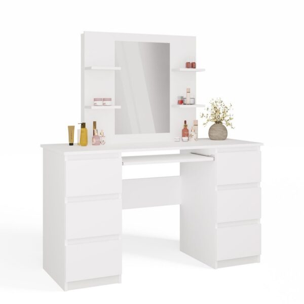 Toaletný stolík Marina Kuba 130 cm biely