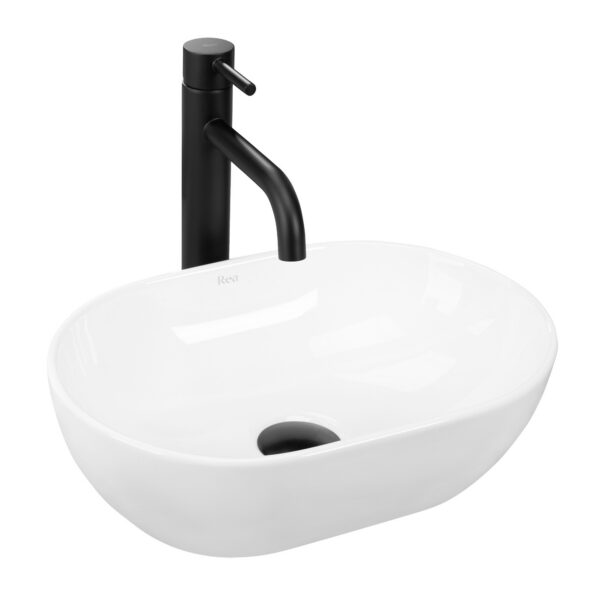 Umývadlo na dosku Rea Amelia Mini 38 cm biele
