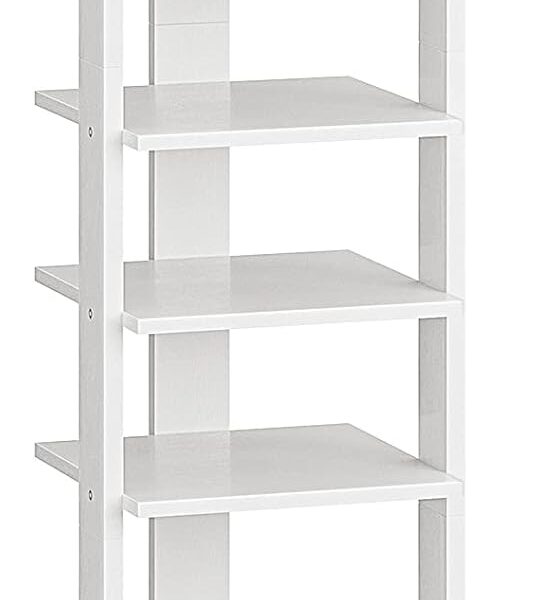 Úzky botník Vasagle Kloudy 28 cm biely