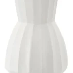 Váza Glint Pot 41 cm biela