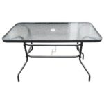 Záhradný stôl NEO 150 cm čierny