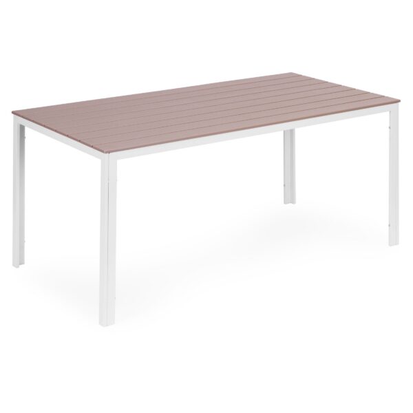 Záhradný stôl OLA polywood 156 cm béžový/biely