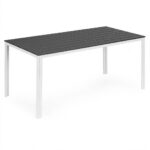 Záhradný stôl OLA polywood 156 cm sivý/biely