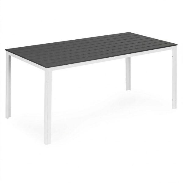 Záhradný stôl OLA polywood 156 cm sivý/biely