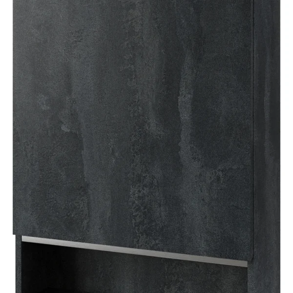 Závěsná koupelnová skříňka Letto 04 60 cm černý beton