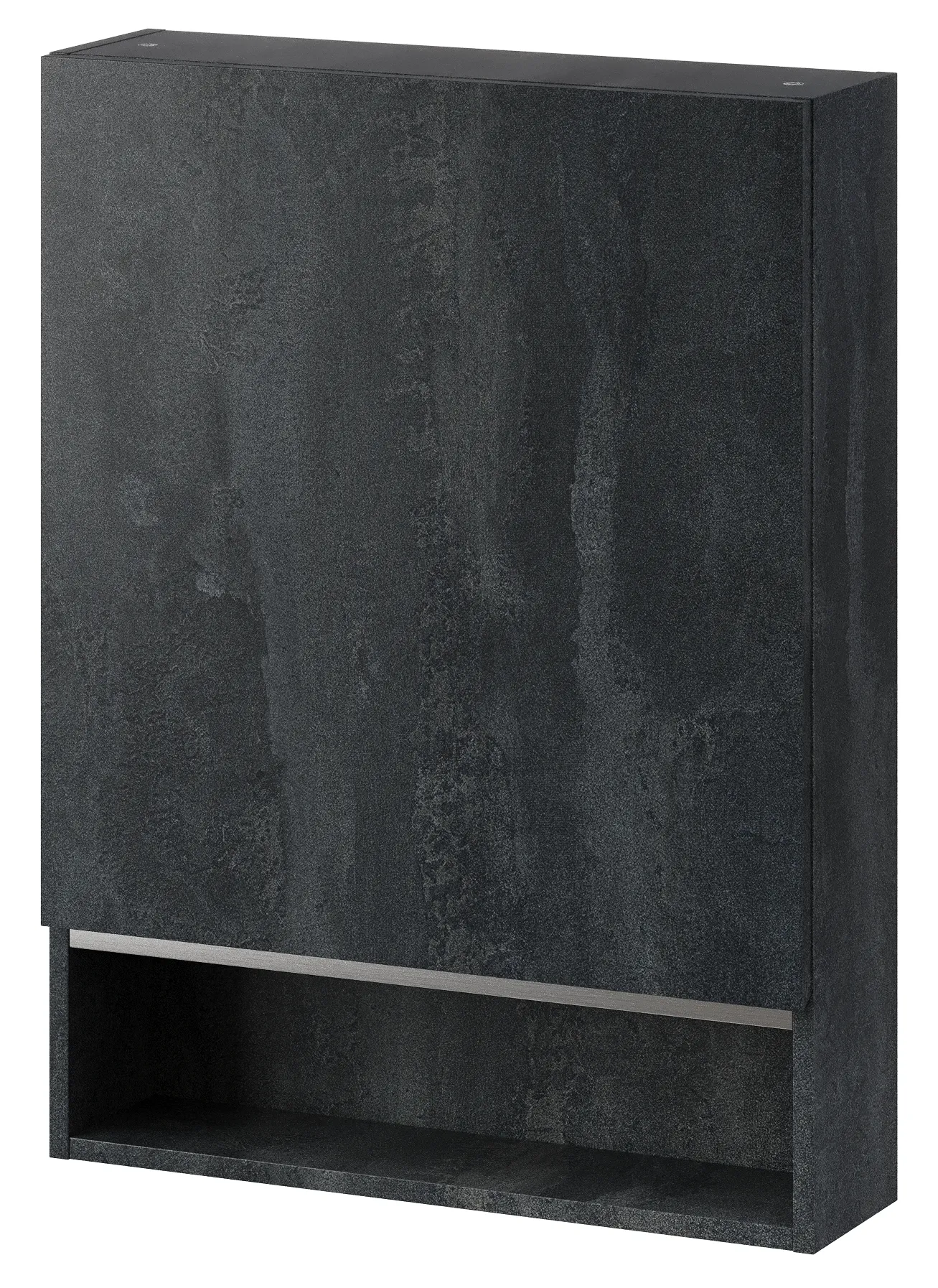 Závěsná koupelnová skříňka Letto 04 60 cm černý beton Závěsná koupelnová skříňka Letto 04 60 cm černý beton