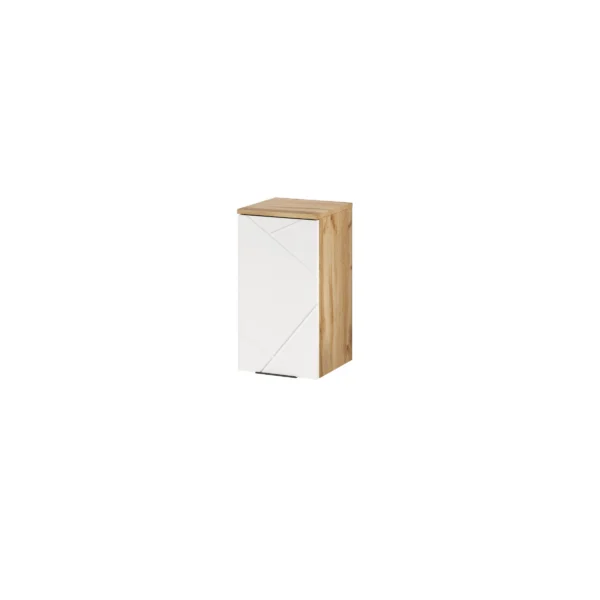 Závěsná koupelnová skříňka Mazi 71 30 cm dub Wotan/bílá