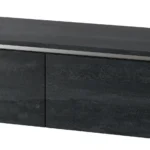 Závěsná skříňka pod umyvadlo Letto 01 120 cm černý beton