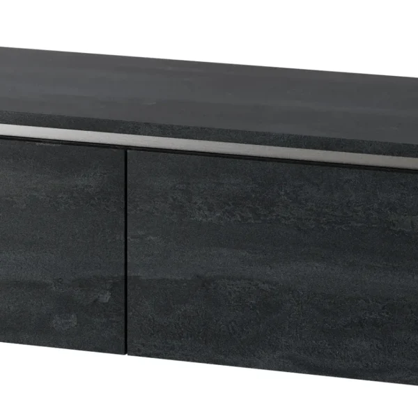 Závěsná skříňka pod umyvadlo Letto 01 120 cm černý beton