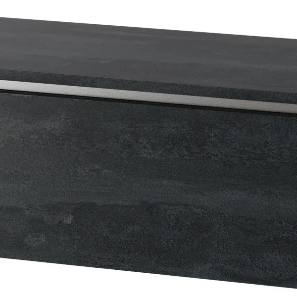 Závěsná skříňka pod umyvadlo Letto 02 80 cm černý beton