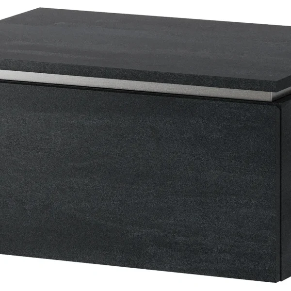 Závěsná skříňka pod umyvadlo Letto 03 60 cm černý beton