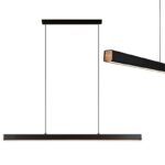 Závěsný LED lustr APP1447-CP 80 cm černý/neutrální bílá