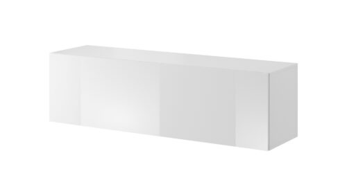 Závesný TV stolík Vivien 140 cm biely lesk Závesný TV stolík Vivien 140 cm biely lesk