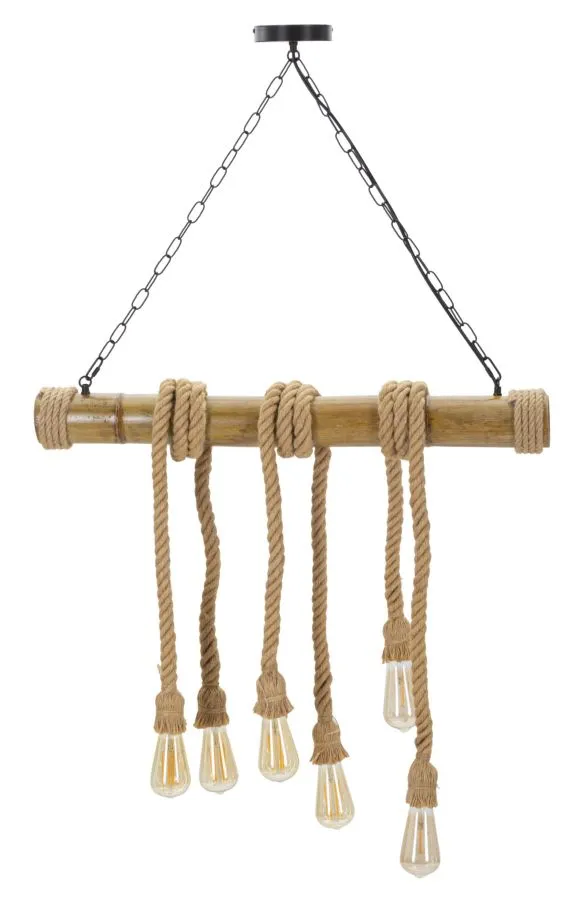 Závesný luster Bamboo 120 cm hnedý Závesný luster Bamboo 120 cm hnedý