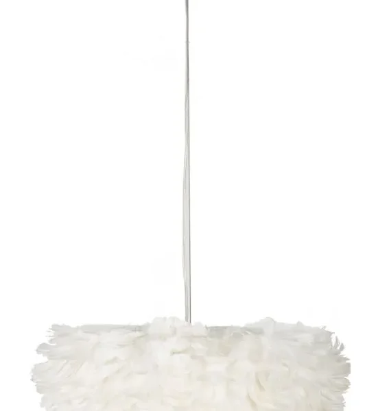 Závesný luster Feathry 60 cm biely