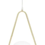 Závesný luster Glamy 46 cm biely/zlatý