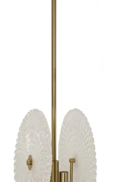Závesný luster Glass 80 cm zlatý