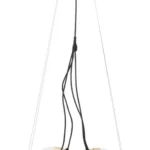 Závesný luster Japany 45 cm zlatý/biely
