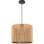 Závěsný lustr APP1323-1CP 25 cm přírodní