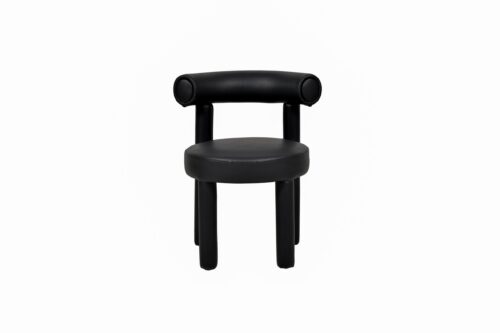 Designová jídelní židle Leith umělá kůže černá Designová jídelní židle Leith umělá kůže černá