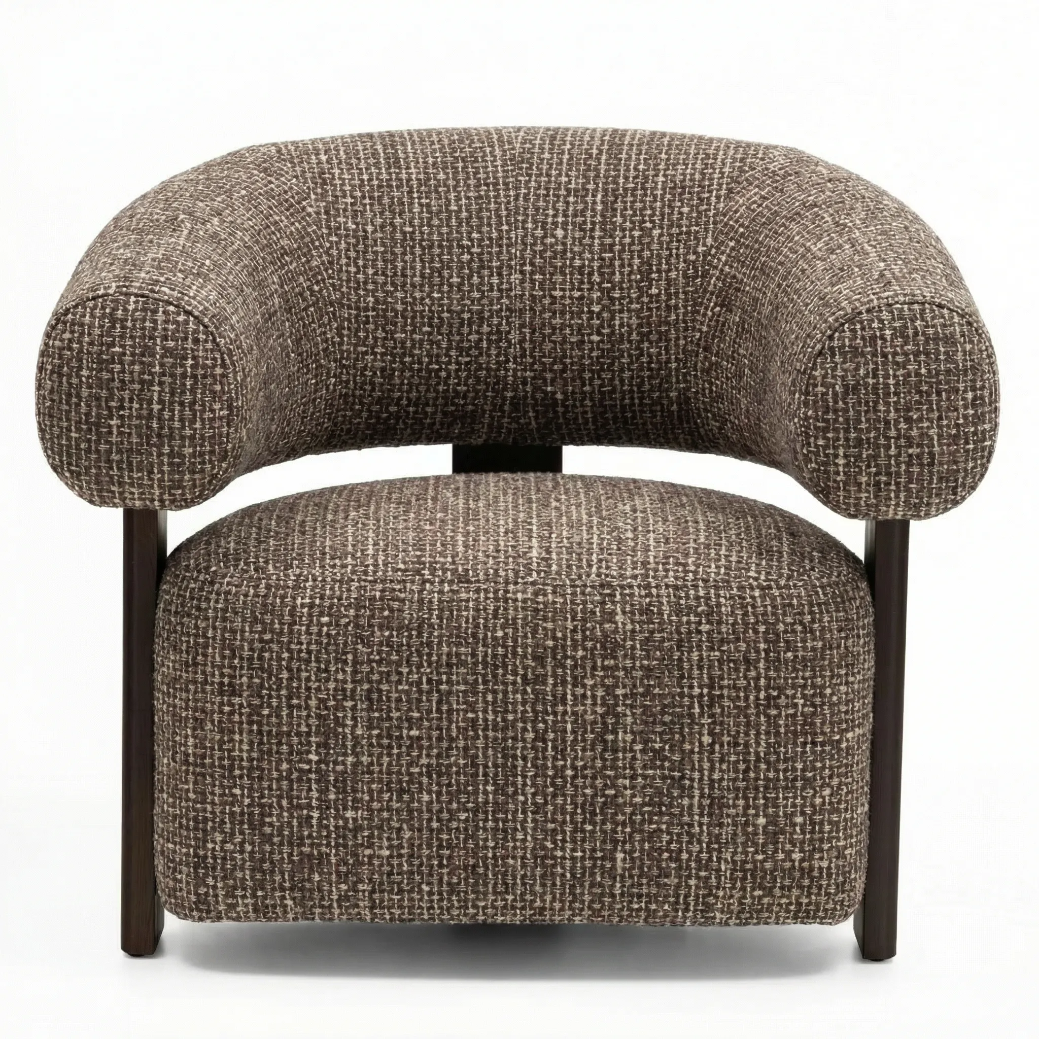 Designové křeslo Maribel hnědo-krémové/ořech Designové křeslo Maribel hnědo-krémové/ořech
