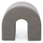 Designový taburet Arc světle hnědý
