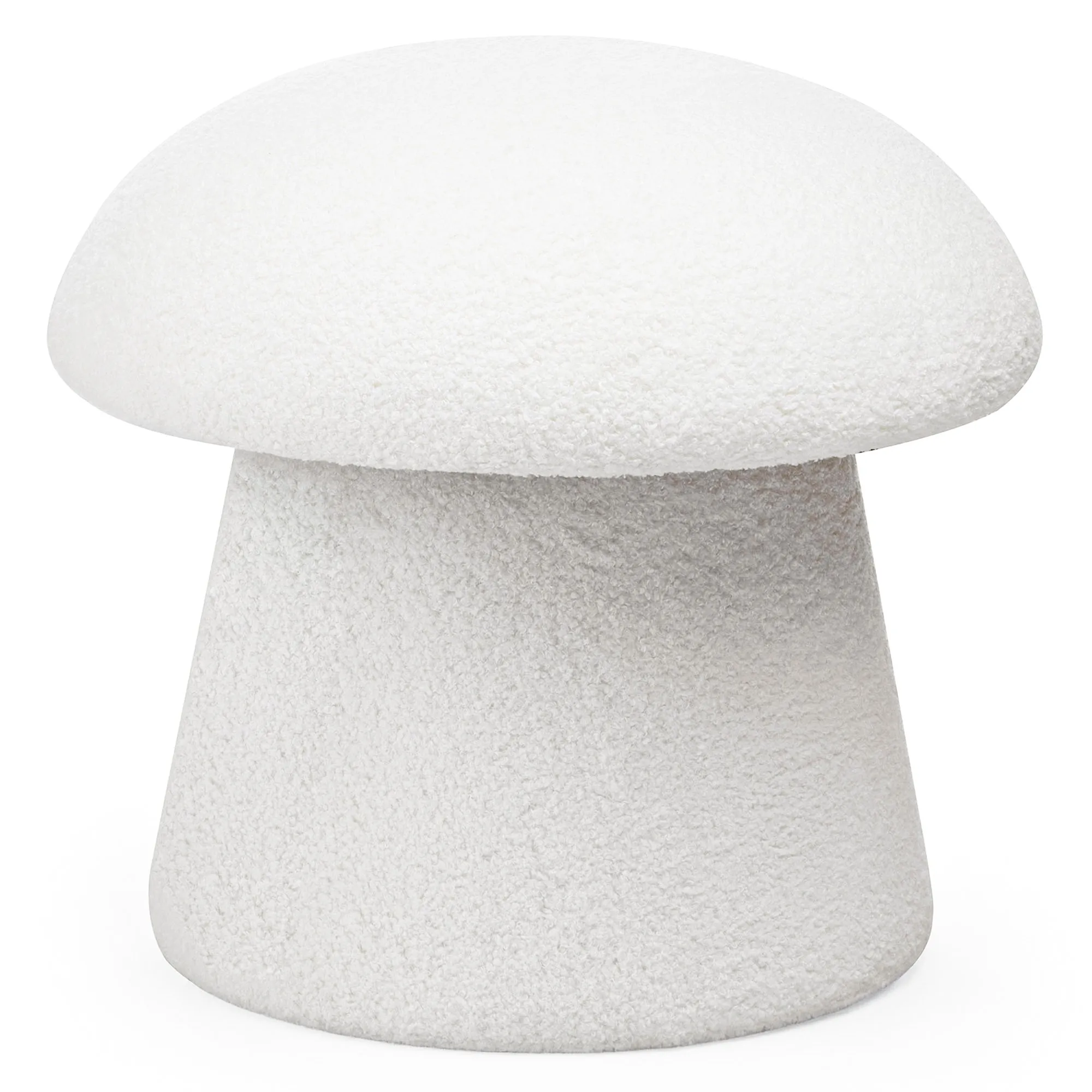 Designový taburet Cap bouclé bílý Designový taburet Cap bouclé bílý