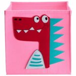 Dětský úložný box DINOSAUR růžový