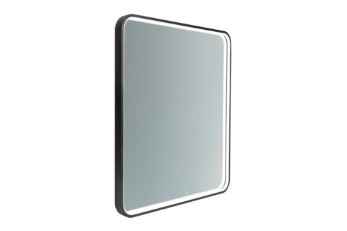 Dotykové nástěnné zrcadlo s LED osvětlením VEGA 65x80 cm černé Dotykové nástěnné zrcadlo s LED osvětlením VEGA 65x80 cm černé