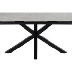 Jedálenský rozkladací stôl Heaven 168/210 cm sivý/čierny