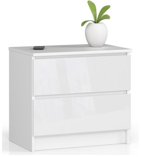 Komoda Liv 60 cm biela lesklá Komoda Liv 60 cm biela lesklá