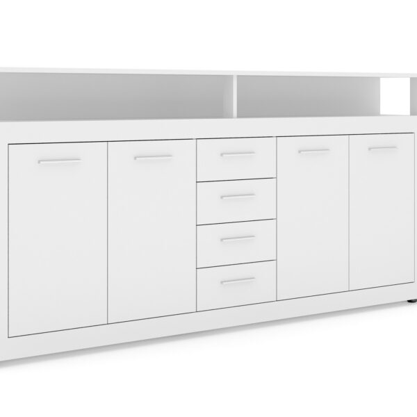 Komoda Luna 190 cm biela