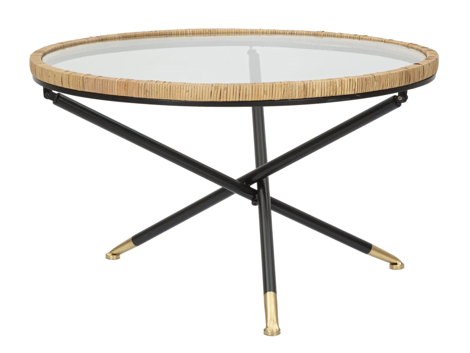 Konferenční stolek Saint Barth 80 cm hnědo-černý Konferenční stolek Saint Barth 80 cm hnědo-černý