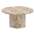 Konferenčný stolík Naxos 80 cm mramor Latte