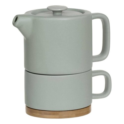 Konvička se šálkem Natural 400 ml mátová Konvička se šálkem Natural 400 ml mátová