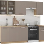 Kuchyňská linka Alicante 240 cm dub Cremona/béžová