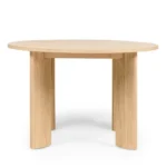 Kulatý jídelní stůl Bali 120 cm hnědý