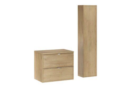 Kúpeľňová zostava Terra s doskou a skrinkami 60 cm dub cremona Kúpeľňová zostava Terra s doskou a skrinkami 60 cm dub cremona