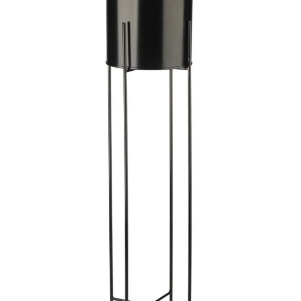 Květináč na stojanu HUGO 95 cm černý