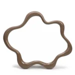 Nástěnné zrcadlo Izzi 83 cm světle hnědé/moka