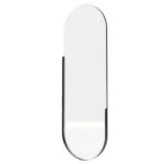 Nástěnné zrcadlo s LED osvětlením Brio 40x105 cm černé