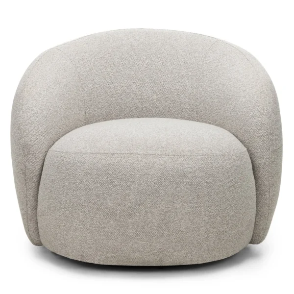 Otočné designové křeslo Nambi béžové