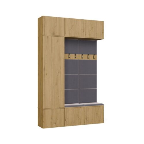 Předsíňová stěna Haga 1Sz2W 150 cm dub Artisan Předsíňová stěna Haga 1Sz2W 150 cm dub Artisan