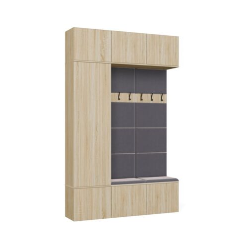 Předsíňová stěna Haga 1Sz2W 150 cm dub Sonoma Předsíňová stěna Haga 1Sz2W 150 cm dub Sonoma