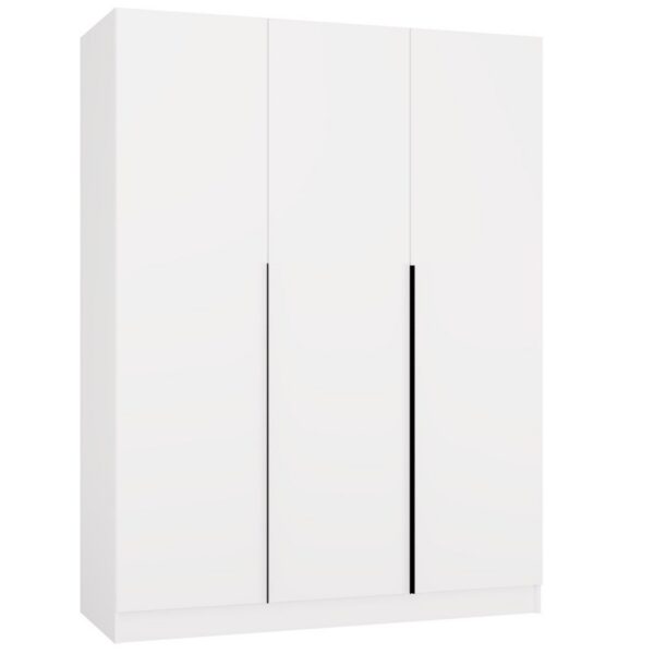 Šatní skříň Senso 3D 150 cm bílá/černá