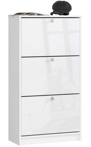 Skriňa na topánky Marienne 60 cm - 3 dvierka biely lesk Skriňa na topánky Marienne 60 cm - 3 dvierka biely lesk