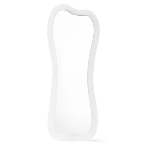 Stojací zrcadlo s LED osvětlením Cella 63x160 cm bílé