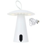 Stolní USB LED lampa BOLETE 17 cm bílá