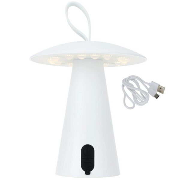 Stolní USB LED lampa BOLETE 17 cm bílá